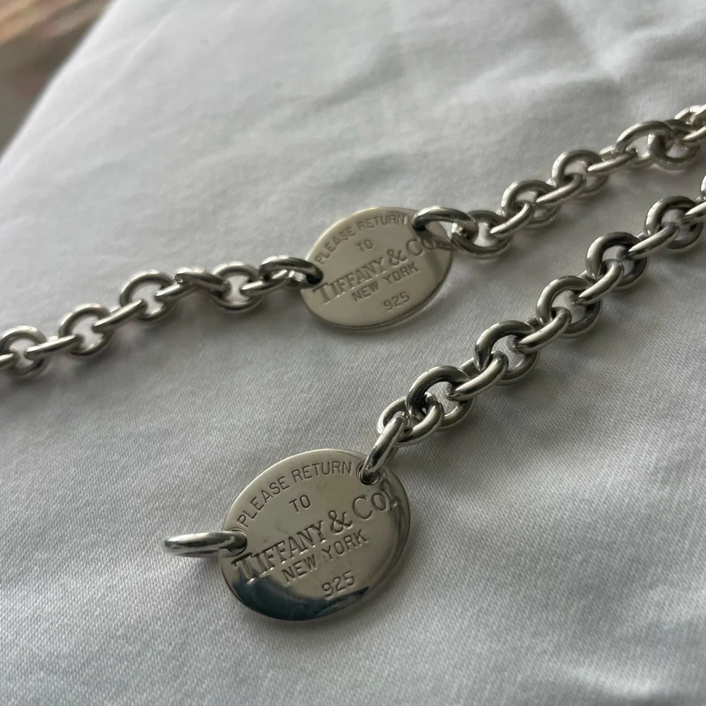 💖✨Please Return to Tiffany & Co.Iconic Design. Silver Bracelet and Necklace set💖 - Picture 7 of 15